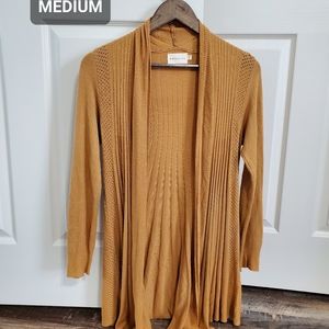 Mustard cardigan. Size medium.